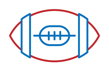 USA, American football icon. Element of USA culture icon. Thin line icon for website design and development, app development. Premium icon on white background