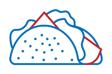 USA, fast food icon. Element of USA culture icon. Thin line icon for website design and development, app development. Premium icon on white background