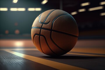 Basketball background. AI Generation
