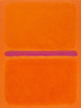 Abstract oil painting in Rothko style