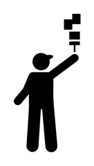 Man, worker icon. Element of workers icon. Premium quality graphic design icon. Signs and symbols collection icon for websites, web design on white background