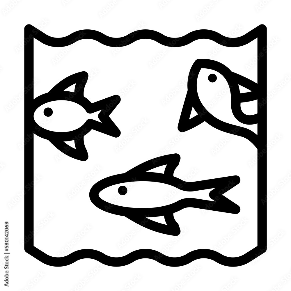 Poster kraken, ocean icon. simple line, outline elements of saving marine icons for ui and ux, website or m