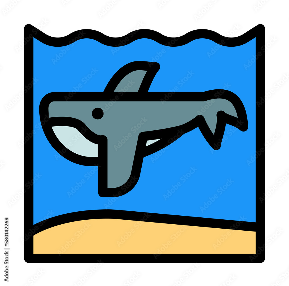 Poster napkin, tattoo icon. simple color with outline elements of saving marine icons for ui and ux, websit