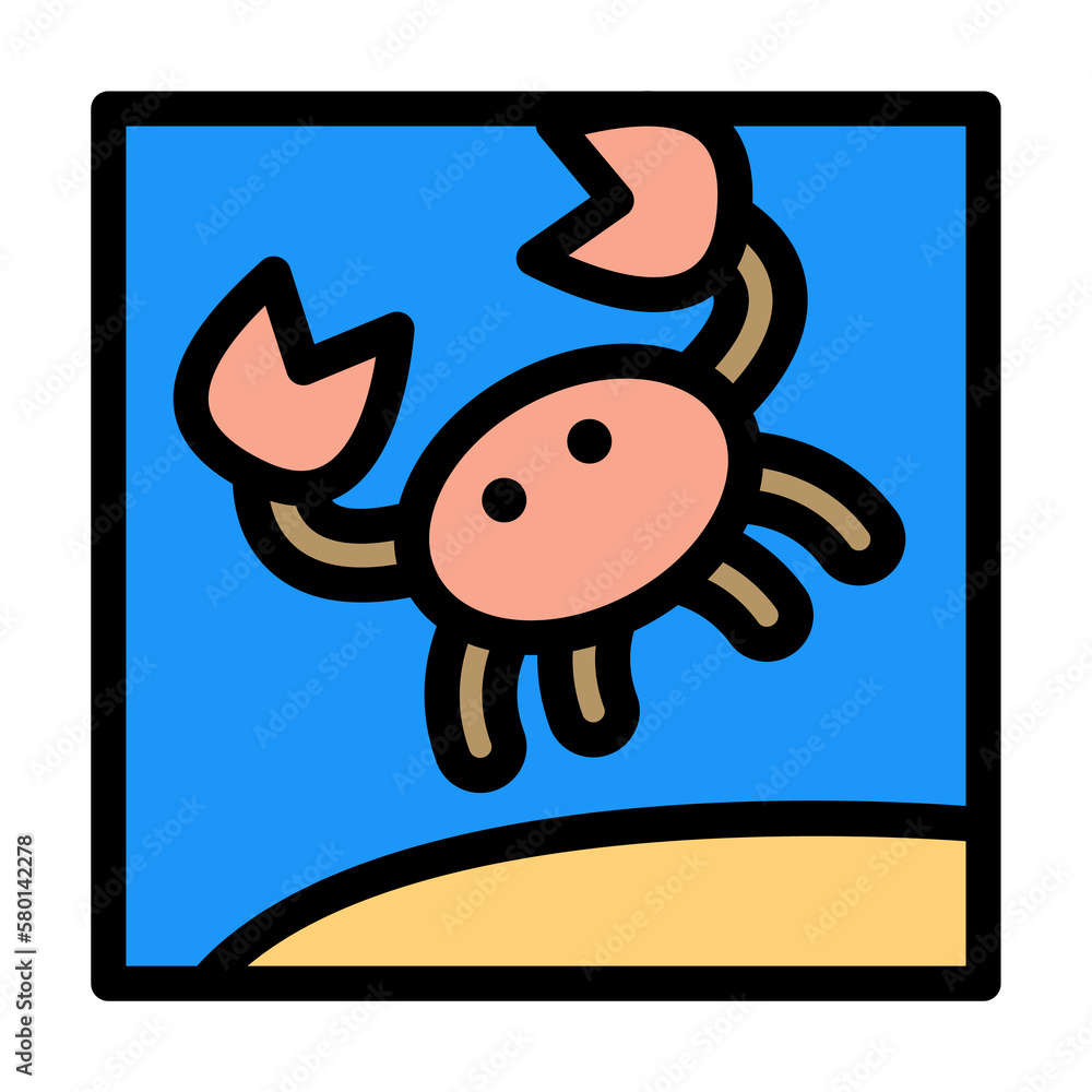 Poster tattoo needles icon. simple color with outline elements of saving marine icons for ui and ux, websit