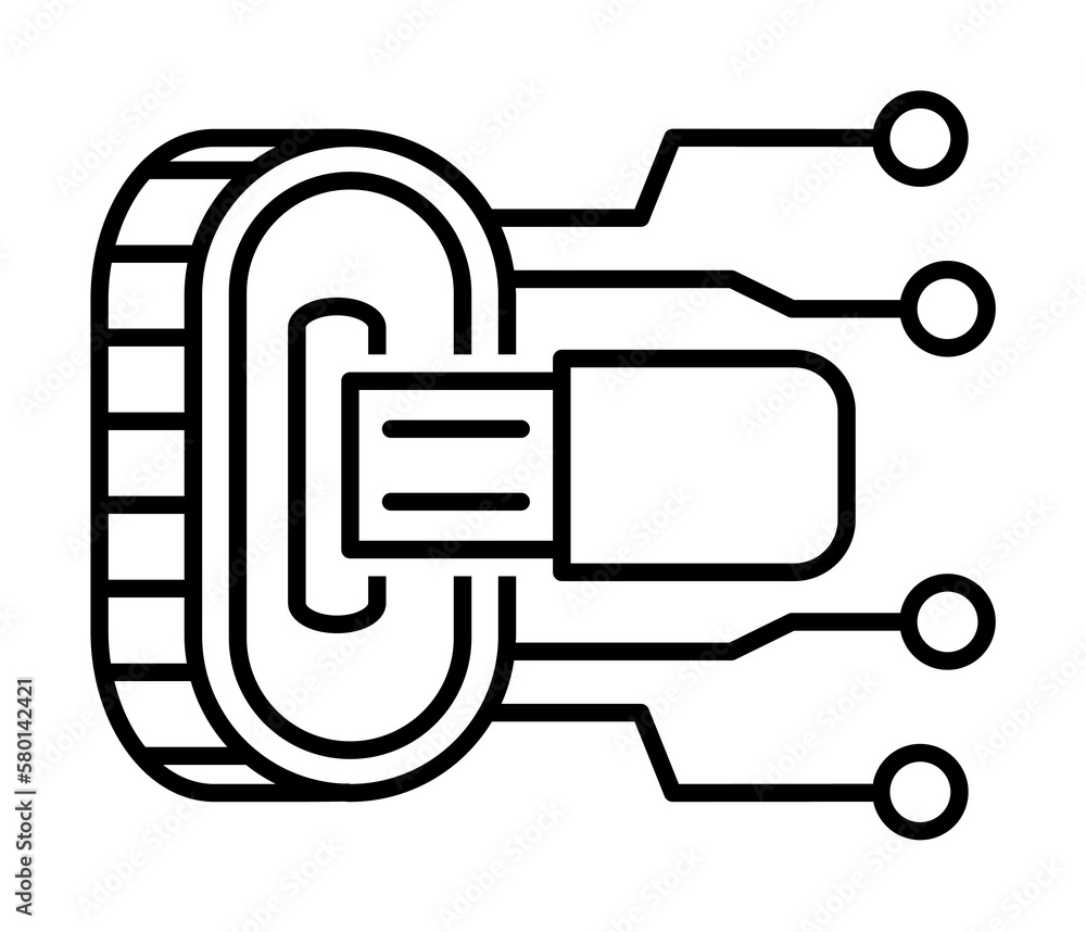 Poster data, cryptocurrency, usb icon. element of technological data icon for mobile concept and web apps. 
