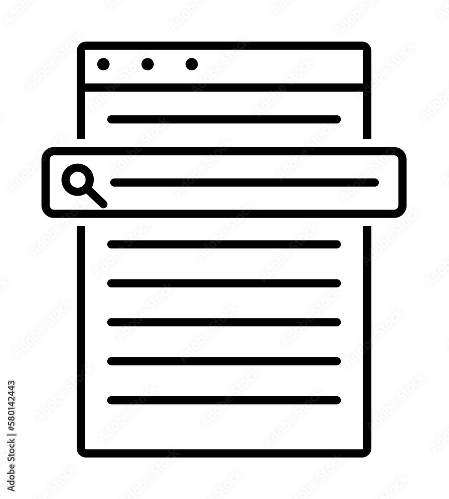 Fototapete data, browser icon. element of technological data icon for mobile concept and web apps. thin line da