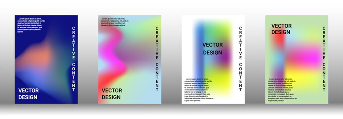 Artistic covers design. Creative fluid colors backgrounds. Set of abstract covers