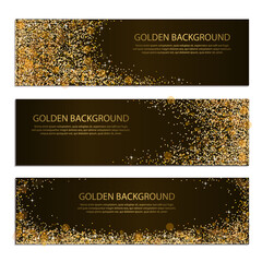 Golden and silver shiny luxury background
