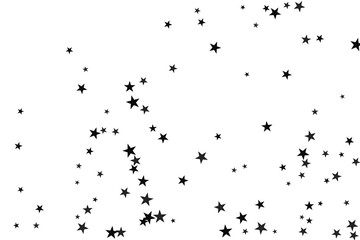 Star confetti. Abstract casual confetti background. Bright design pattern.