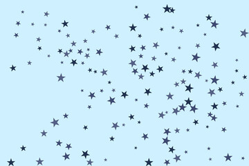 Star confetti. Abstract casual confetti background. Bright design pattern.