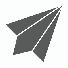 paper plane icon, plane vector illustration