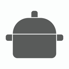 pot icon, crock vector illustration
