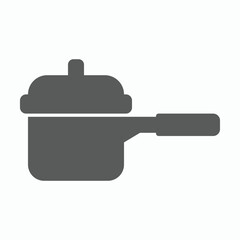 pot icon, crock vector illustration
