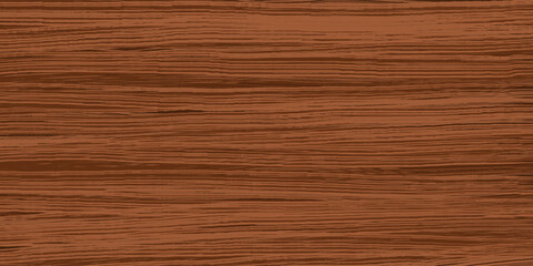 Uniform teak wood texture with horizontal veins. Vector wooden background. Lining boards wall. Dried planks. Painted wood. Swatch for laminate