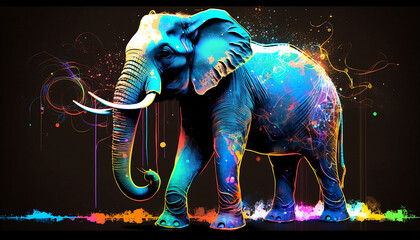 background with elephant