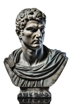 Roman Male bust, 3/4 view Stock Photo - Alamy