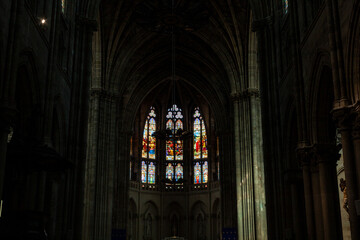 Fototapeta premium Exterior facade of the Saint Louis des Chartrons Catholic Church in Bordeaux