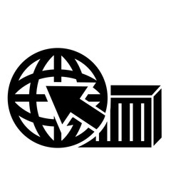 Vector illustration, logo, icon. Logistics, delivery. Isolated on a white background .