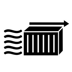 Vector illustration, logo, icon. Logistics, delivery. Isolated on a white background .