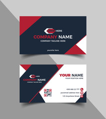 Corporate business card template or business card design 