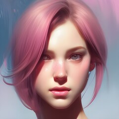 A beautiful Girl, Digital Art, AI Generated 
