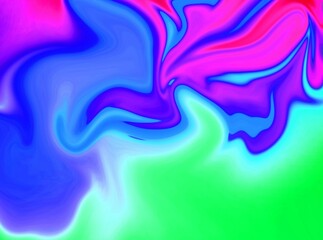 Abstract purple blue and green gradient wave liquid background. Neon light curved lines and geometric shape with colorful graphic design.
