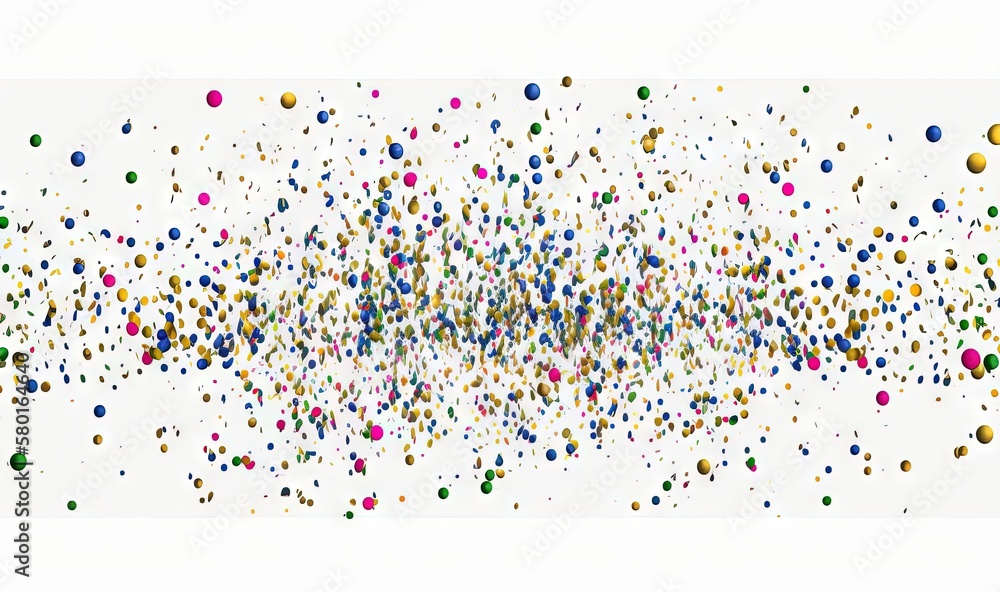 Poster a group of colorful balloons floating in the air on a white background. generative ai