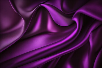 Fototapeta premium purple silk silky satin fabric elegant extravagant luxury wavy shiny luxurious shine drapery background wallpaper seamless abstract showcase backdrop artistic design presentation material texture