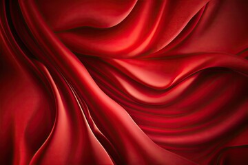 Fototapeta na wymiar red silk, silky, valentines, valentine, romantic, love, romance, satin, fabric, elegant, extravagant, luxury, wavy, shiny, luxurious, shine, drapery, background, wallpaper, seamless, abstract