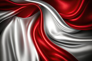red white silk silky satin fabric elegant extravagant luxury wavy shiny luxurious shine drapery background wallpaper seamless abstract showcase backdrop artistic design presentation material texture