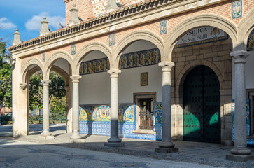 Fototapeta na wymiar Architectural detail, Basilica of Nuestra Senora del Prado in Talavera de la Reina, Spain