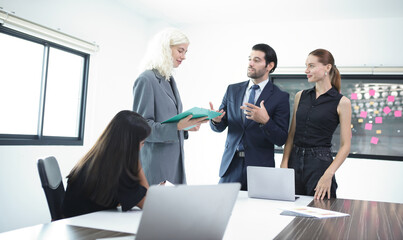 business team working at office