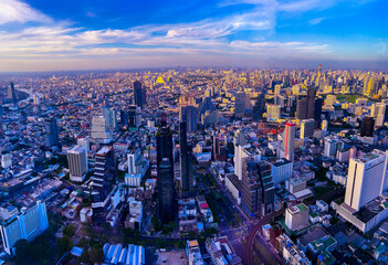 Bangkok, Thailand, Overview Business Center City, Buildings