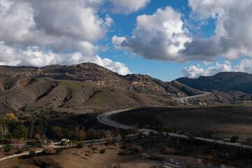 Fototapeta na wymiar State Route 118, Simi Valley, Ventura County