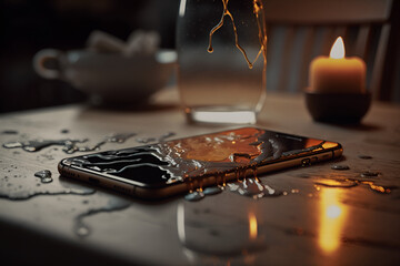 Melting iPhone on Table VII