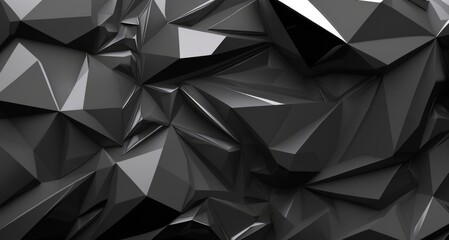 Stylish black background with abstract shape. Sleek and modern design element often used in advertising, graphic design, and other creative projects. Generative AI