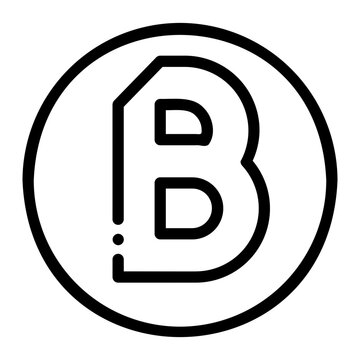 recommend clip art: letter b icon