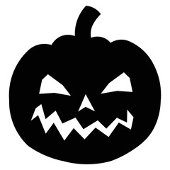 vector halloween pumpkin, halloween party minimalist symbol with transparent background