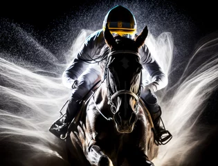 Fotobehang horse racing photography, ai © Fatih Nizam