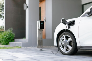 Progressive concept of EV car and home charging station powered by sustainable and clean energy...