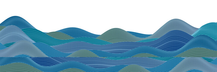 海　夏　和柄　背景
