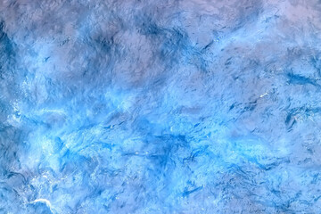 sea waves foam drone view abstract background ocean top