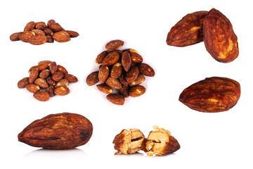 Almond isolated on white background