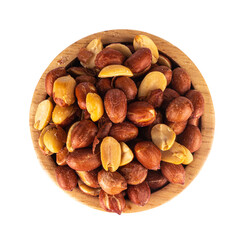 peanuts isolated on white background pile shell