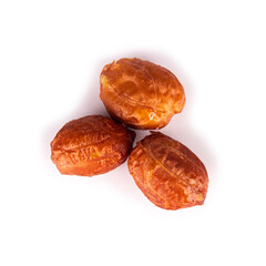 peanuts isolated on white background pile shell