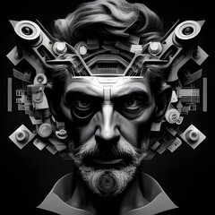 portrait of a person in a mask