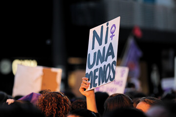 Manifesto feminista 8M Montevideo - obrazy, fototapety, plakaty
