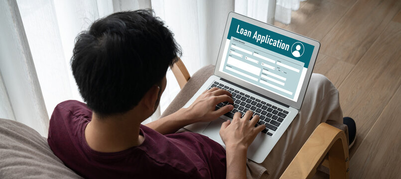 Online Loan Application Form For Modish Digital Information Collection On The Internet Network