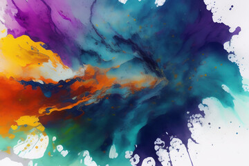 Beautiful Abstract Watercolour Splatter Background