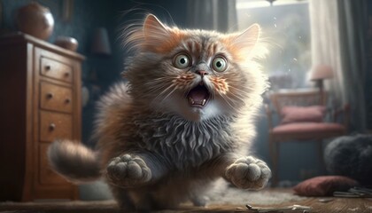 Awkwardly Posed Hilarious Feline